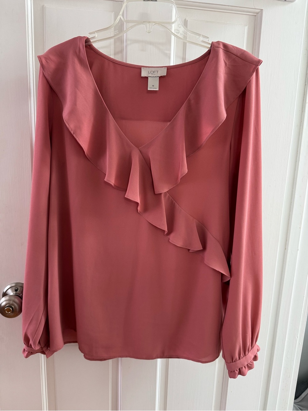LOFT ruffle blouse